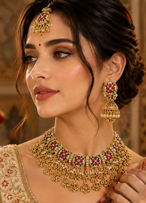 ChatGPT Image Aug 18, 2026, 02_35_36 PM Rajwada Heritage Kundan Set - Image 1