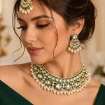 Green Pearl Choker Set