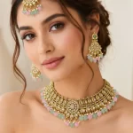 Pastel Bridal Kundan Set